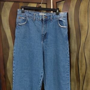 Pull&Bear Women's Light Blue Straight-Leg Jeans